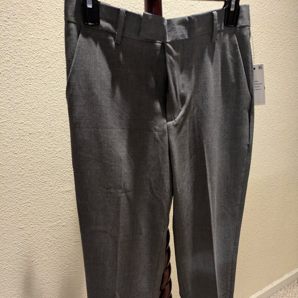 NWT Calvin Klein Boys' Flat-front Suit Dress Pant Stretch Slim Fit Size 16